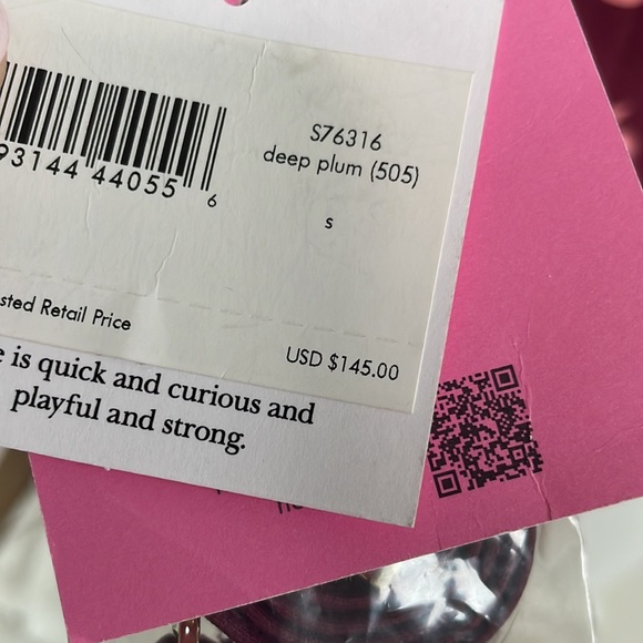 Kate Spade one shoulder swimsuit in apple print - Picture 5 of 6